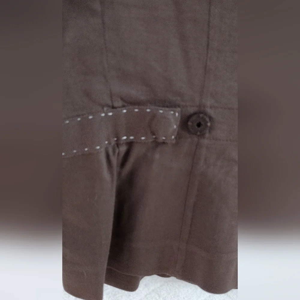 Elie Tahari brown linen blend blazer. Medium (US). - Picture 5 of 9